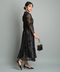 JUSGLITTY(ジャスグリッティー) |フロッキープリントワンピース