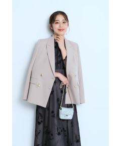 JUSGLITTY(ジャスグリッティー) |フロッキープリントワンピース