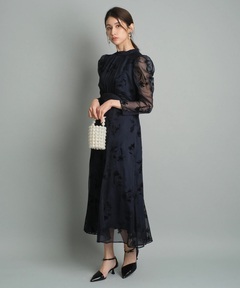 JUSGLITTY(ジャスグリッティー) |フロッキープリントワンピース