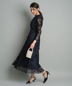 JUSGLITTY(ジャスグリッティー) |フロッキープリントワンピース