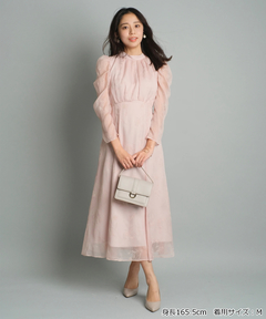 JUSGLITTY(ジャスグリッティー) |フロッキープリントワンピース