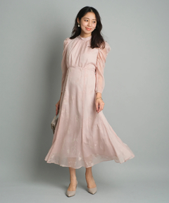 JUSGLITTY(ジャスグリッティー) |フロッキープリントワンピース