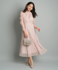 JUSGLITTY(ジャスグリッティー) |フロッキープリントワンピース