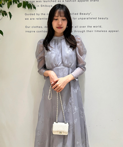 JUSGLITTY(ジャスグリッティー) |フロッキープリントワンピース