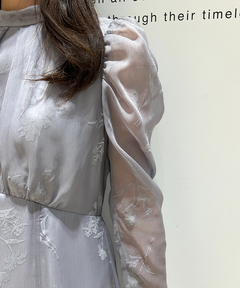 JUSGLITTY(ジャスグリッティー) |フロッキープリントワンピース