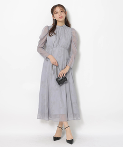 JUSGLITTY(ジャスグリッティー) |フロッキープリントワンピース