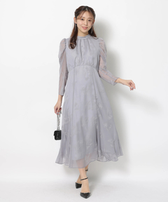 JUSGLITTY(ジャスグリッティー) |フロッキープリントワンピース