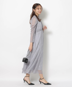 JUSGLITTY(ジャスグリッティー) |フロッキープリントワンピース