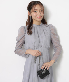 JUSGLITTY(ジャスグリッティー) |フロッキープリントワンピース