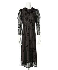 JUSGLITTY(ジャスグリッティー) |フロッキープリントワンピース