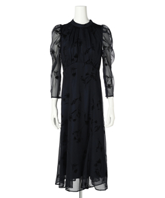 JUSGLITTY(ジャスグリッティー) |フロッキープリントワンピース