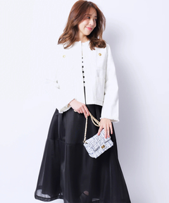 JUSGLITTY(ジャスグリッティー) |シアーフォルムスカート