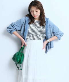 JUSGLITTY(ジャスグリッティー) |クロップドデニムシャツ