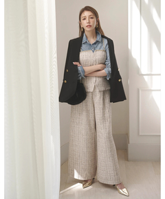 JUSGLITTY(ジャスグリッティー) |クロップドデニムシャツ