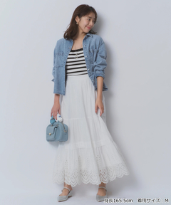 JUSGLITTY(ジャスグリッティー) |クロップドデニムシャツ