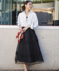 JUSGLITTY(ジャスグリッティー) |クロップドデニムシャツ