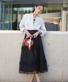 JUSGLITTY(ジャスグリッティー) |クロップドデニムシャツ