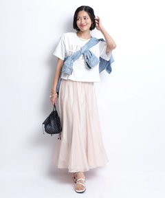 JUSGLITTY(ジャスグリッティー) |クロップドデニムシャツ