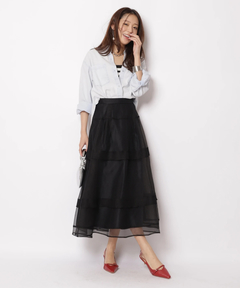 JUSGLITTY(ジャスグリッティー) |クロップドデニムシャツ