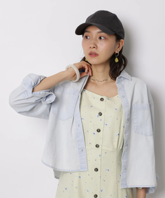 JUSGLITTY(ジャスグリッティー) |クロップドデニムシャツ