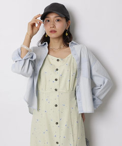 JUSGLITTY(ジャスグリッティー) |クロップドデニムシャツ