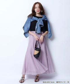 JUSGLITTY(ジャスグリッティー) |クロップドデニムシャツ