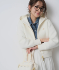 クロップドデニムシャツ | シャツ・ブラウス | JUSGLITTY クロップドデニムシャツ | シャツ・ブラウス | JUSGLITTY