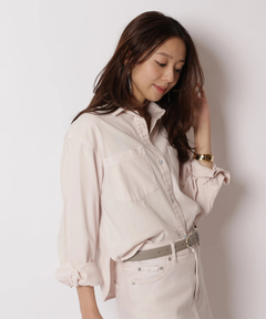 JUSGLITTY(ジャスグリッティー) |クロップドデニムシャツ