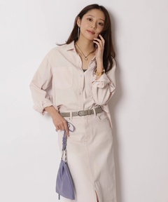 JUSGLITTY(ジャスグリッティー) |クロップドデニムシャツ