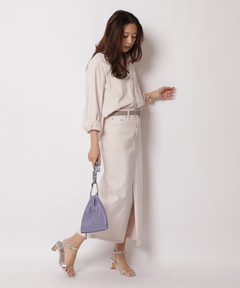 JUSGLITTY(ジャスグリッティー) |クロップドデニムシャツ