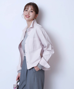 JUSGLITTY(ジャスグリッティー) |クロップドデニムシャツ