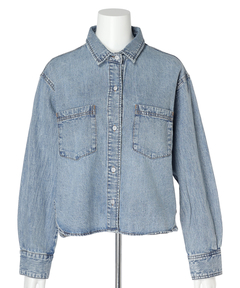 JUSGLITTY(ジャスグリッティー) |クロップドデニムシャツ