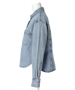 JUSGLITTY(ジャスグリッティー) |クロップドデニムシャツ