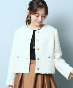 JUSGLITTY】カラーツイードジャケット✮2024春