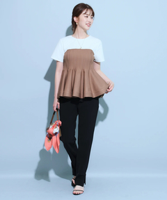 JUSGLITTY(ジャスグリッティー) |サイドスリットスリムパンツ