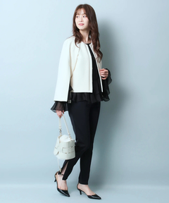 JUSGLITTY(ジャスグリッティー) |サイドスリットスリムパンツ