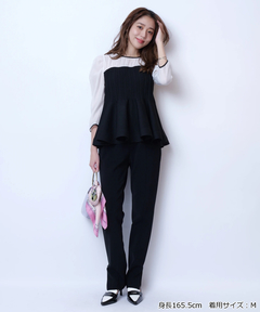 JUSGLITTY(ジャスグリッティー) |サイドスリットスリムパンツ