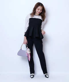 JUSGLITTY(ジャスグリッティー) |サイドスリットスリムパンツ