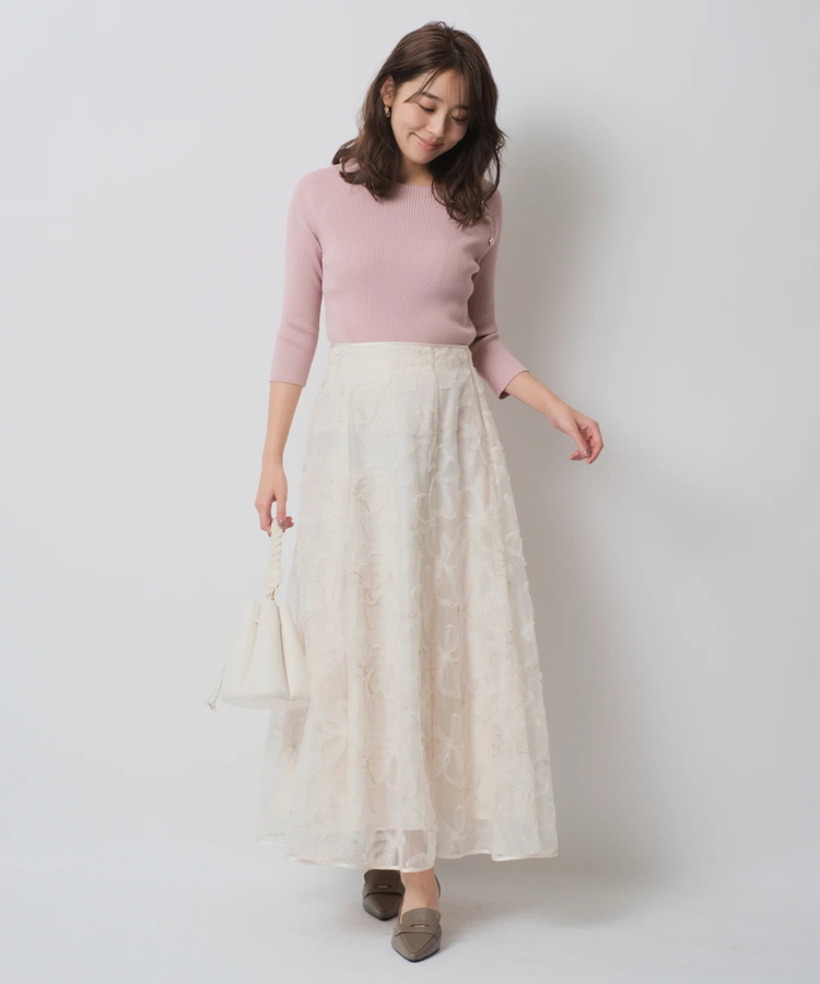 シャイニーチュール刺繍スカート | スカート | JUSGLITTY（ジャス 