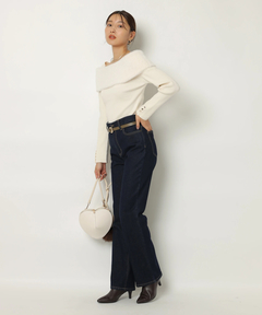 JUSGLITTY(ジャスグリッティー) |センタープレス美脚デニム