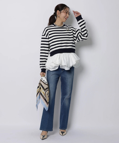 JUSGLITTY(ジャスグリッティー) |センタープレス美脚デニム