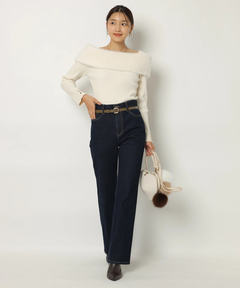 JUSGLITTY(ジャスグリッティー) |センタープレス美脚デニム