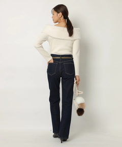 JUSGLITTY(ジャスグリッティー) |センタープレス美脚デニム