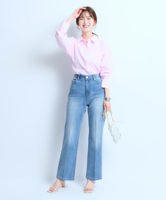 JUSGLITTY(ジャスグリッティー) |センタープレス美脚デニム