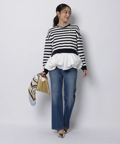 JUSGLITTY(ジャスグリッティー) |センタープレス美脚デニム