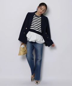 JUSGLITTY(ジャスグリッティー) |センタープレス美脚デニム