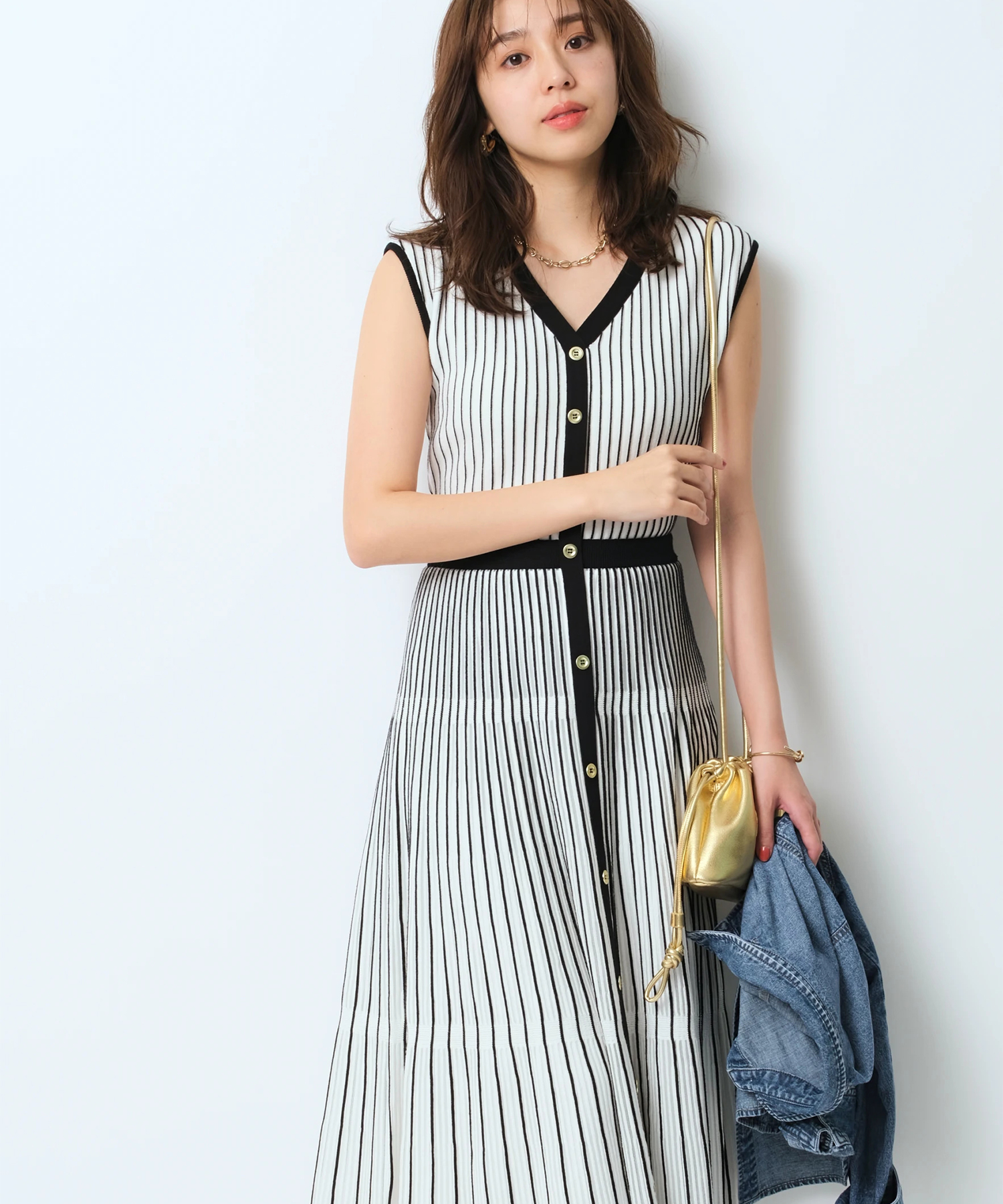 6,762円新品タグ付★JUSGLITTY Dress in Luxury ニットワンピース