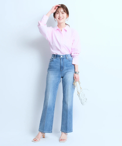 JUSGLITTY(ジャスグリッティー) |刺繍入りシャツ