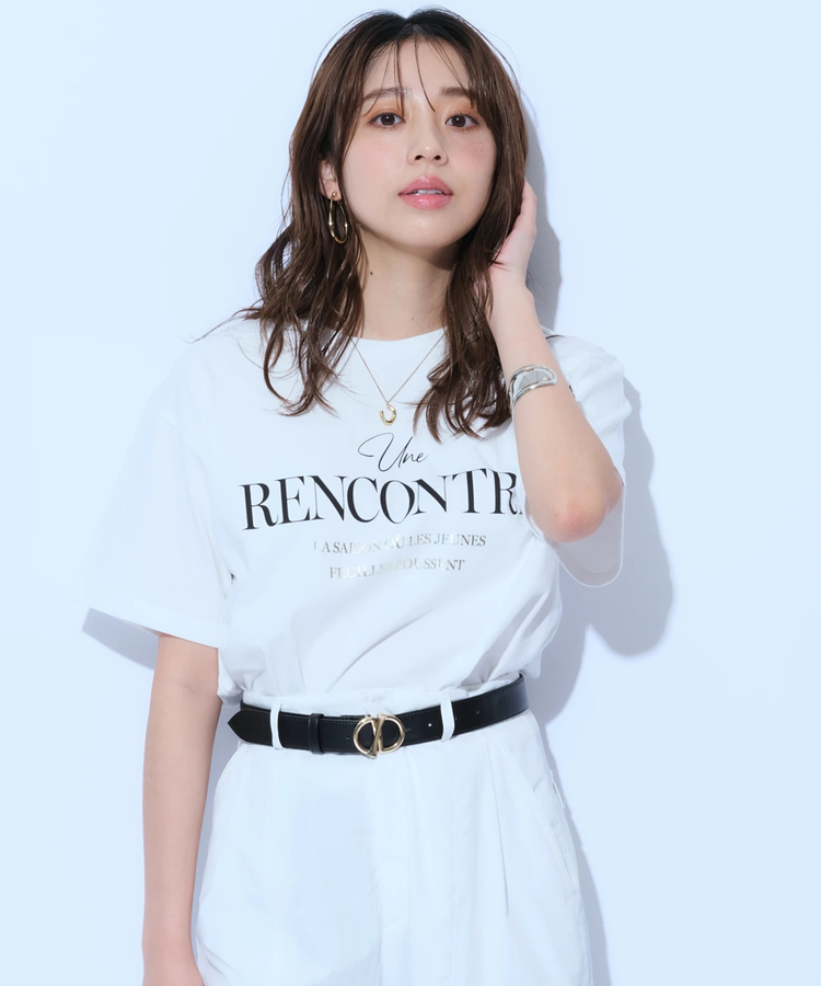 クロップドロゴTシャツ | Tシャツ・カットソー | JUSGLITTY（ジャス