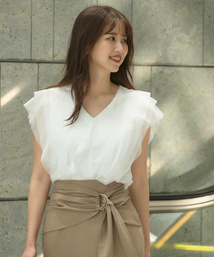 チュールブラウス | シャツ・ブラウス | JUSGLITTY（ジャス  